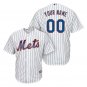 Custom New York Mets Cool Base Men's Jersey White M L XL XXL XXXL