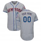 Custom New York Mets Flex Base Collection Men's Jersey Gray M L XL XXL XXXL