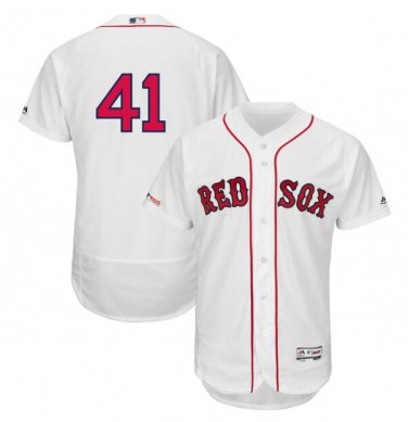 Chris Sale #41 Boston Red Sox Flex Base Collection Player Men's Jersey White Size XXXL