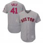 Chris Sale #41 Boston Red Sox Flex Base Collection Player Men's Jersey Gray Size XXXL