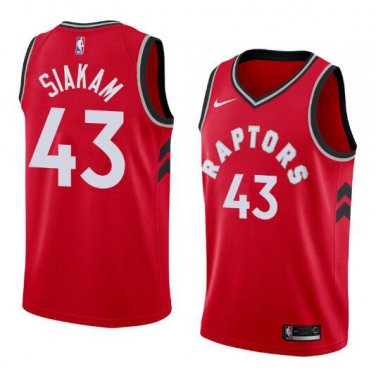 Pascal Siakam #43 Toronto Raptors Swingman Men's Jersey Icon Edition Red Size S