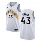 Pascal Siakam #43 Toronto Raptors 2018/19 Swingman Men's Jersey City Edition White Size S
