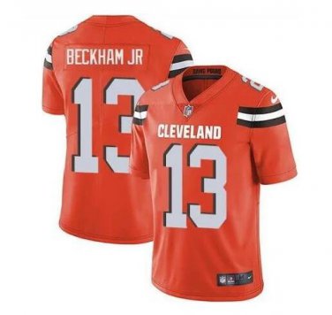 Odell Beckham Jr #13 Cleveland Browns Limited Player Jersey Men's Orange Size S