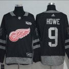 Gordie Howe #9 Detroit Red Wings 100th Anniversary Player Men's Jersey Black Size XXXL