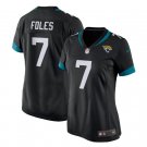 Nick Foles #7 Jacksonville Jaguars Game Player Jersey Women's Black Size L