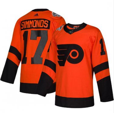 Wayne Simmonds #17 Philadelphia Flyers 2019 NHL Stadium Series Player Men's Jersey Orange Size XXL