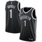 D'Angelo Russell #1 Brooklyn Nets Swingman Jersey Icon Edition Black Size L