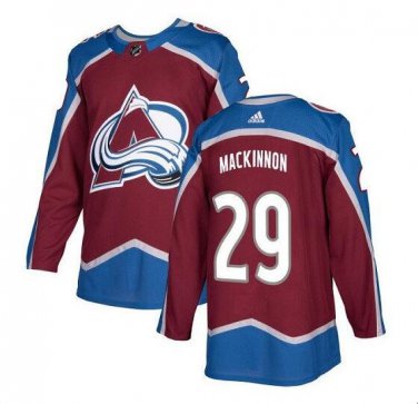 Nathan MacKinnon #29 Colorado Avalanche Player Men's Jersey Burgundy Size XXL