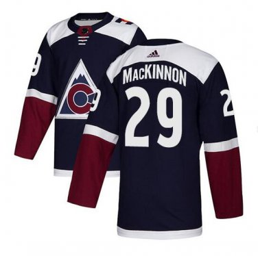 Nathan MacKinnon #29 Colorado Avalanche Player Men's Jersey Navy Size XL