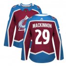 Nathan MacKinnon #29 Colorado Avalanche Player Women's Jersey Burgundy Size M
