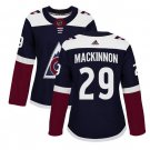 Nathan MacKinnon #29 Colorado Avalanche Player Women's Jersey Navy Size L