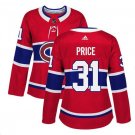 Carey Price #31 Montreal Canadiens Player Women's Jersey Red Size XL