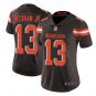 Odell Beckham jr #13 Cleveland Browns Limited Player Jersey Women's Brown Size L