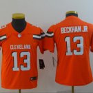 Odell Beckham jr #13 Cleveland Browns Limited Player Jersey Youth Orange Size XL