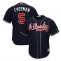 Freddie Freeman #5 Atlanta Braves 2019 Home Cool Base Player Men's Jersey Navy Size L