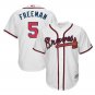 Freddie Freeman #5 Atlanta Braves 2019 Home Cool Base Player Men's Jersey White Size XXXL