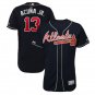 Ronald Acuña Jr. #13 Atlanta Braves 2019 Collection Flex Base Player Men's Jersey Navy Size XL