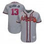 Ronald Acuña Jr. #13 Atlanta Braves 2019 Collection Flex Base Player Men's Jersey Gray Size XXXL