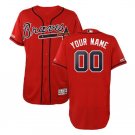Custom Atlanta Braves 2019 Collection Flex Base Men's Jersey Scarlet Size M L XL XXL XXXL