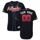 Custom Atlanta Braves 2019 Collection Flex Base Men's Jersey Navy Size M L XL XXL XXXL