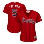 Freddie Freeman #5 Atlanta Braves 2019 Home Cool Base Player Women's Jersey Scarlet Size XXL