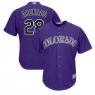 Nolan Arenado #28 Colorado Rockies Cool Base Player Men's Jersey Purple Size L