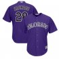 Nolan Arenado #28 Colorado Rockies Cool Base Player Men's Jersey Purple Size XXL