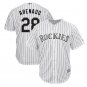 Nolan Arenado #28 Colorado Rockies Cool Base Player Men's Jersey White Size XL