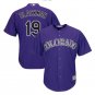 Charlie Blackmon #19 Colorado Rockies Cool Base Player Men's Jersey Purple Size L