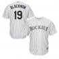 Charlie Blackmon #19 Colorado Rockies Cool Base Player Men's Jersey White Size XXL