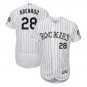 Nolan Arenado #28 Colorado Rockies Home Collection Flex Base Player Men's Jersey White Size XXL