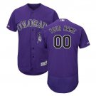 Custom Colorado Rockies Home Collection Flex Base Men's Jersey Purple Size M L XL XXL XXXL