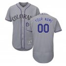Custom Colorado Rockies Home Collection Flex Base Men's Jersey Gray Size M L XL XXL XXXL