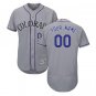 Custom Colorado Rockies Home Collection Flex Base Men's Jersey Gray Size M L XL XXL XXXL