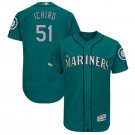 Ichiro Suzuki #51 Seattle Mariners Collection Flex Base Player Men's Jersey Aqua Size XXL