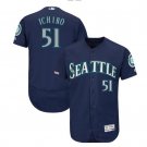 Ichiro Suzuki #51 Seattle Mariners Collection Flex Base Player Men's Jersey Navy Size XL