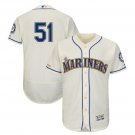 Ichiro Suzuki #51 Seattle Mariners Collection Flex Base Player Men's Jersey Cream Size L