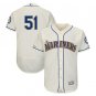 Ichiro Suzuki #51 Seattle Mariners Collection Flex Base Player Men's Jersey Cream Size XXXL