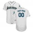 Custom Seattle Mariners Collection Flex Base Men's Jersey Cream Size M L XL XXL XXXL