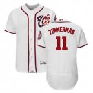 Ryan Zimmerman #11 Washington Nationals Flex Base Player Men's Jersey White Size L