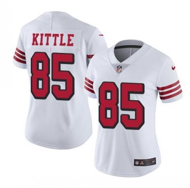 George Kittle #85 San Francisco 49ers Limited Player Jersey Women's White Size S