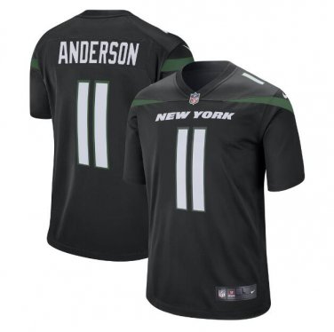 Robby Anderson #11 New York Jets 2019 Player Game Men's Jersey Black