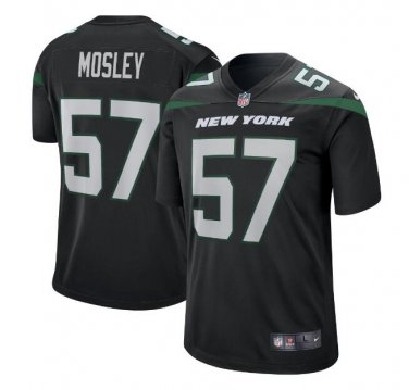 C.J. Mosley #57 New York Jets 2019 Player Game Men's Jersey Black