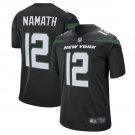 Joe Namath #12 New York Jets 2019 Player Game Men's Jersey Black