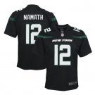 Joe Namath #12 New York Jets 2019 Player Game Jersey Youth Black