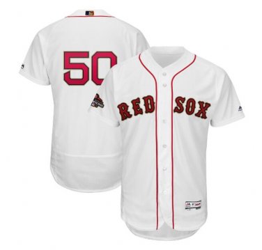 #50 Boston Red Sox 2019 Gold Program Flex Base Player Men's Jersey White