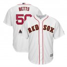 Mookie Betts #50 Boston Red Sox 2019 Gold Program Cool Base Player Men's Jersey White