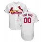 Custom St. Louis Cardinals Flex Base Collection Men's Jersey White
