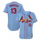 Matt Carpenter #13 St. Louis Cardinals Flex Base Collection Player Men's Jersey Light Blue