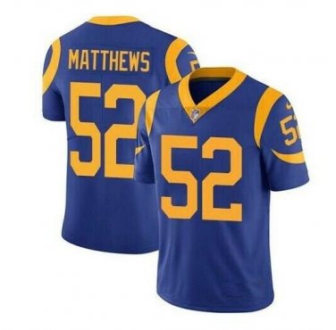 Clay Matthews #52 Los Angeles Rams Limited Player Jersey Men's Royal